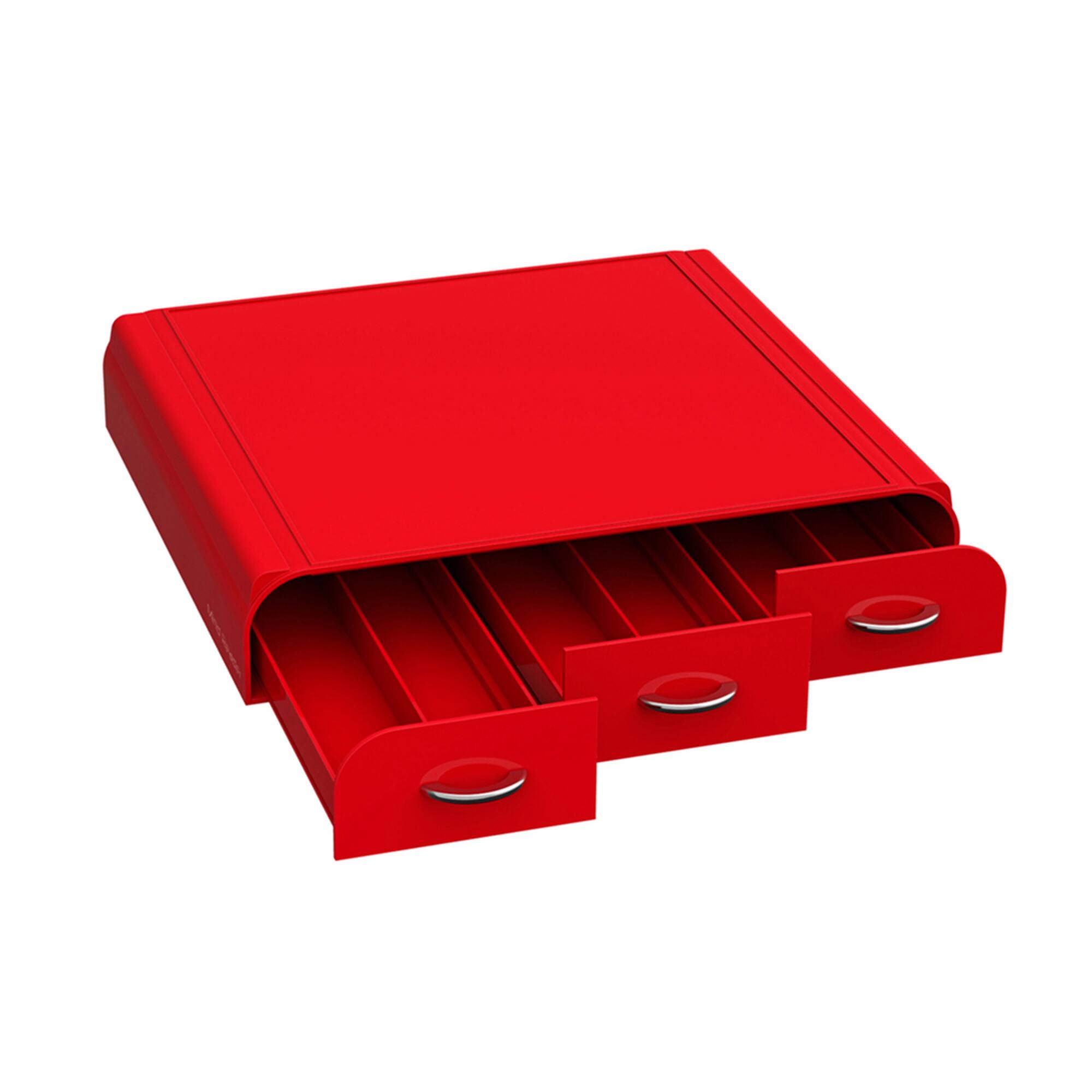 Mind Reader Red 36 Capacity Single Serve Coffee Pod Holder Drawer